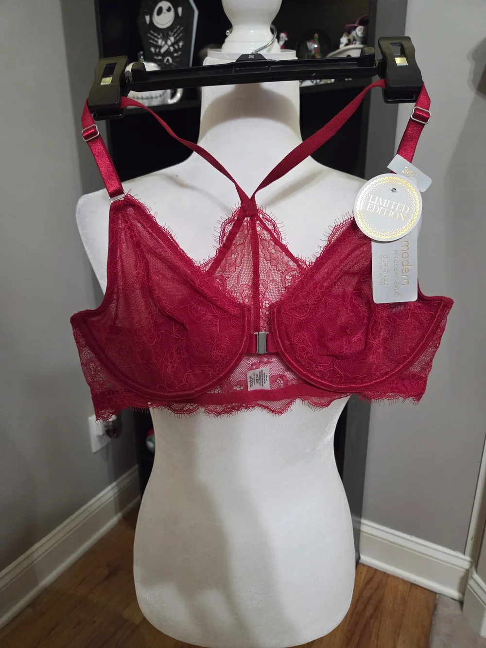 Limited Edition Scarlet Lace Front-Close Balconette Bra